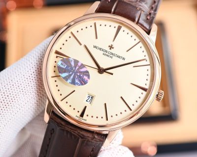 MKS Factory Vacheron Constantin Patrimony 40*9mm 9015 Movement Rose Gold Case Watch